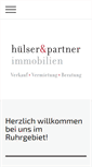 Mobile Screenshot of huelser-partner.de